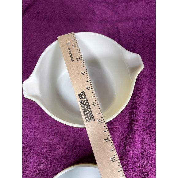 Vintage Pyrex Bowls Lot Of 2 #32 #18 Green Yellow - Picture 3 of 5